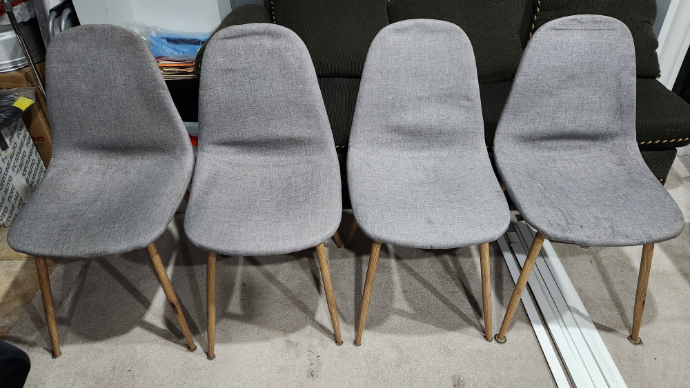 (6) USED chairs *need cleaning*
