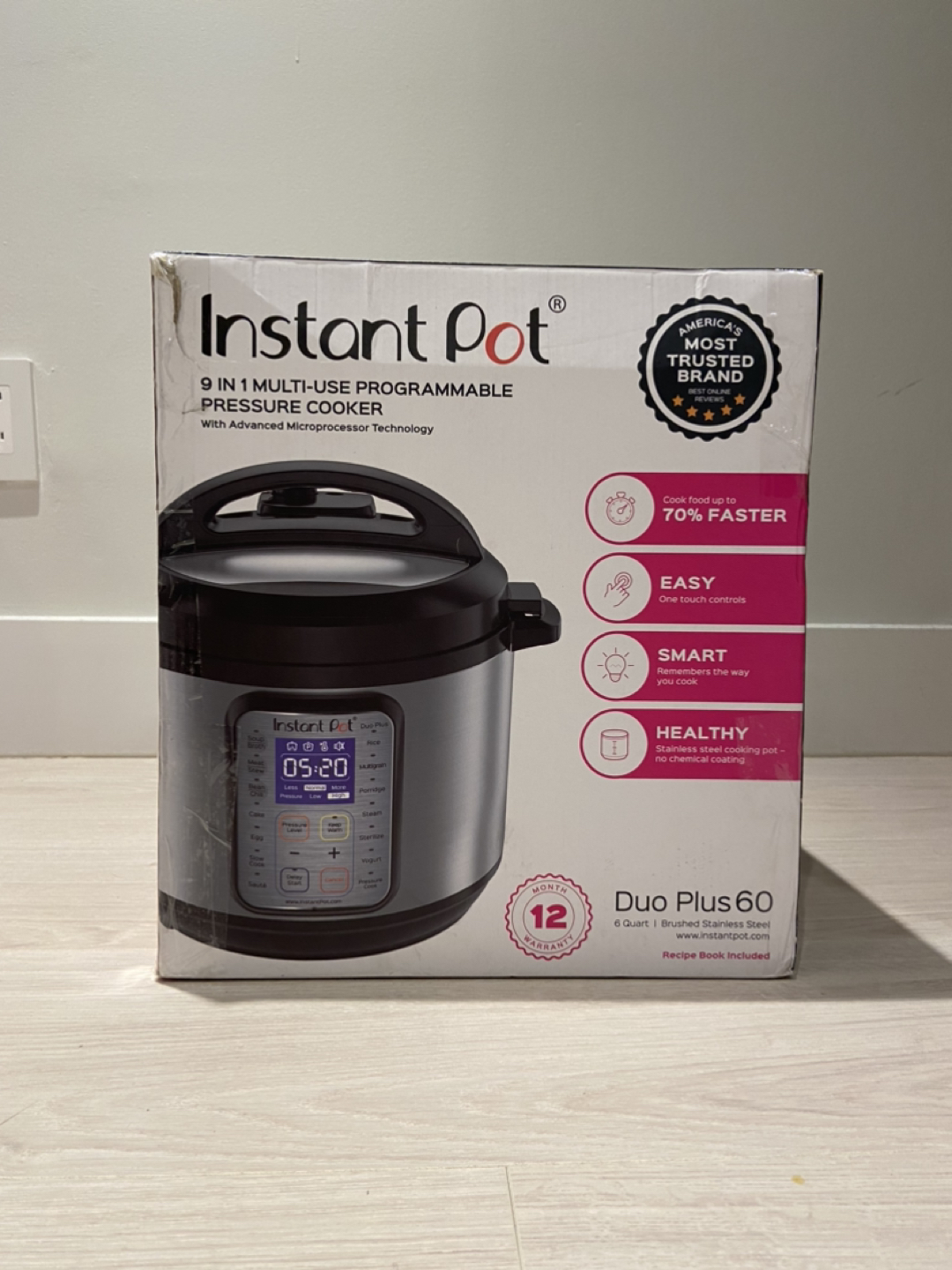 Instant pot 9 in 1 Duo plus 60 electric pressure cooker thumbnail