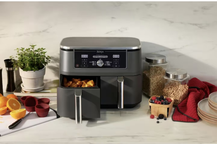 Ninja, 6-in-1 Air Fryer w/ 2 Baskets, Black, 9.5L - photo 2