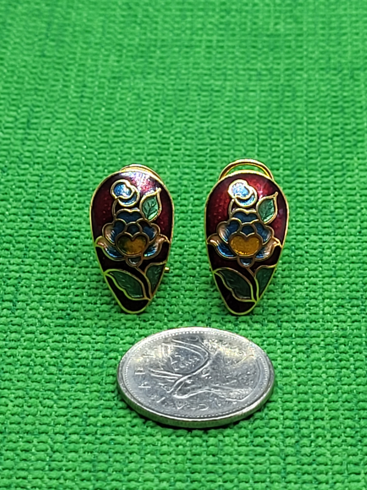 Vintage Cloisonne earrings - photo 5