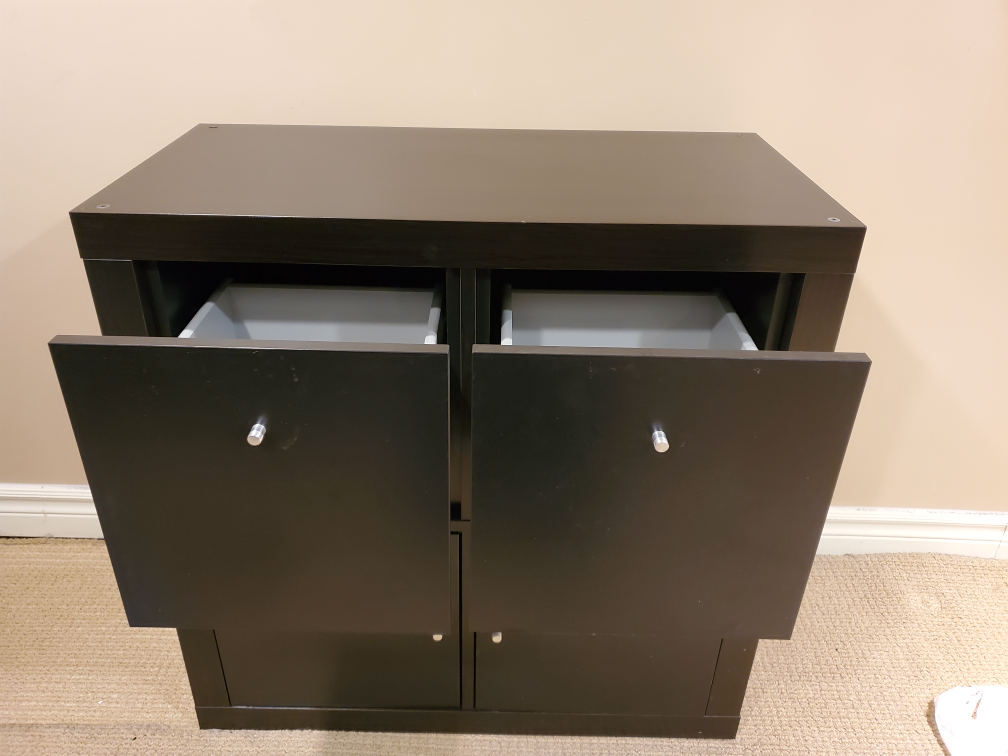 Black Ikea 4 Drawer Cabinet - photo 2