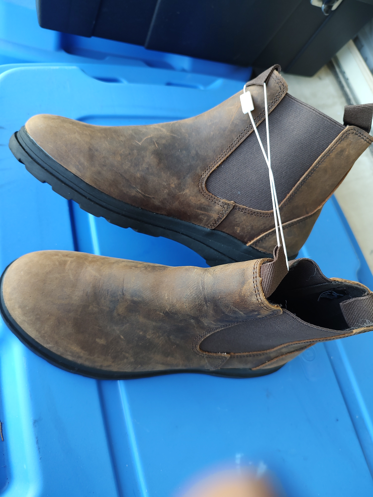 💥New! Zara Soft Leather Chelsea Boots Brown size 39 (8) image indicator(2)