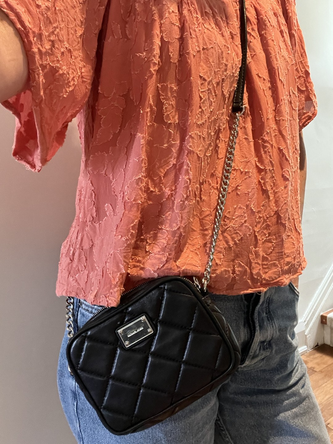 Michael Kors mini leather crossbody thumbnail