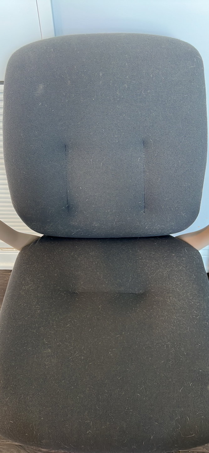 Ergonomic chair moving out