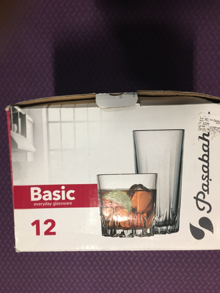 Set of 12 glasses