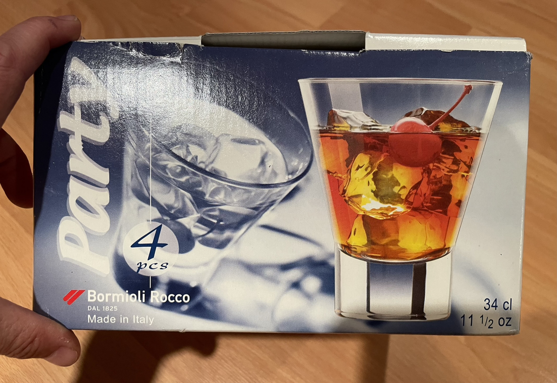 BNIB drinking glasses - set of 4 thumbnail