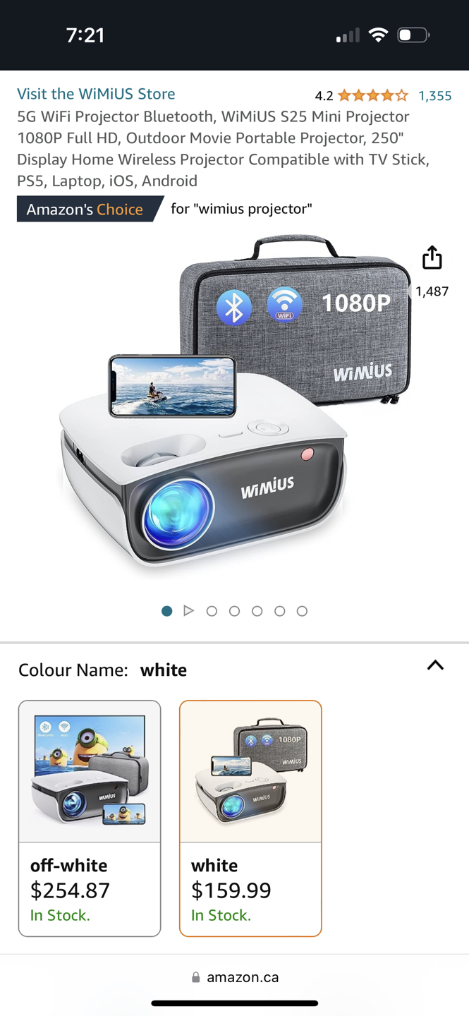 WimiUS S25 Mini projector