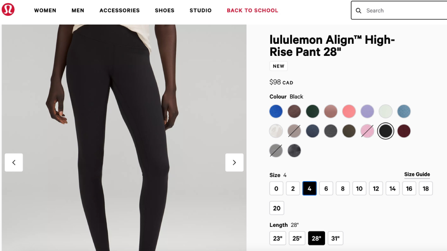 Lululemon Align High-Rise Pants 28” - Size 4 - photo 2