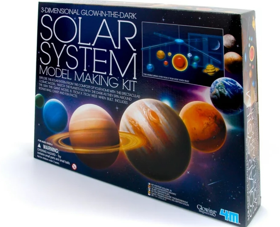 4M 3D Glow-in-the-Dark Solar System Model Making Science Kit - photo 3