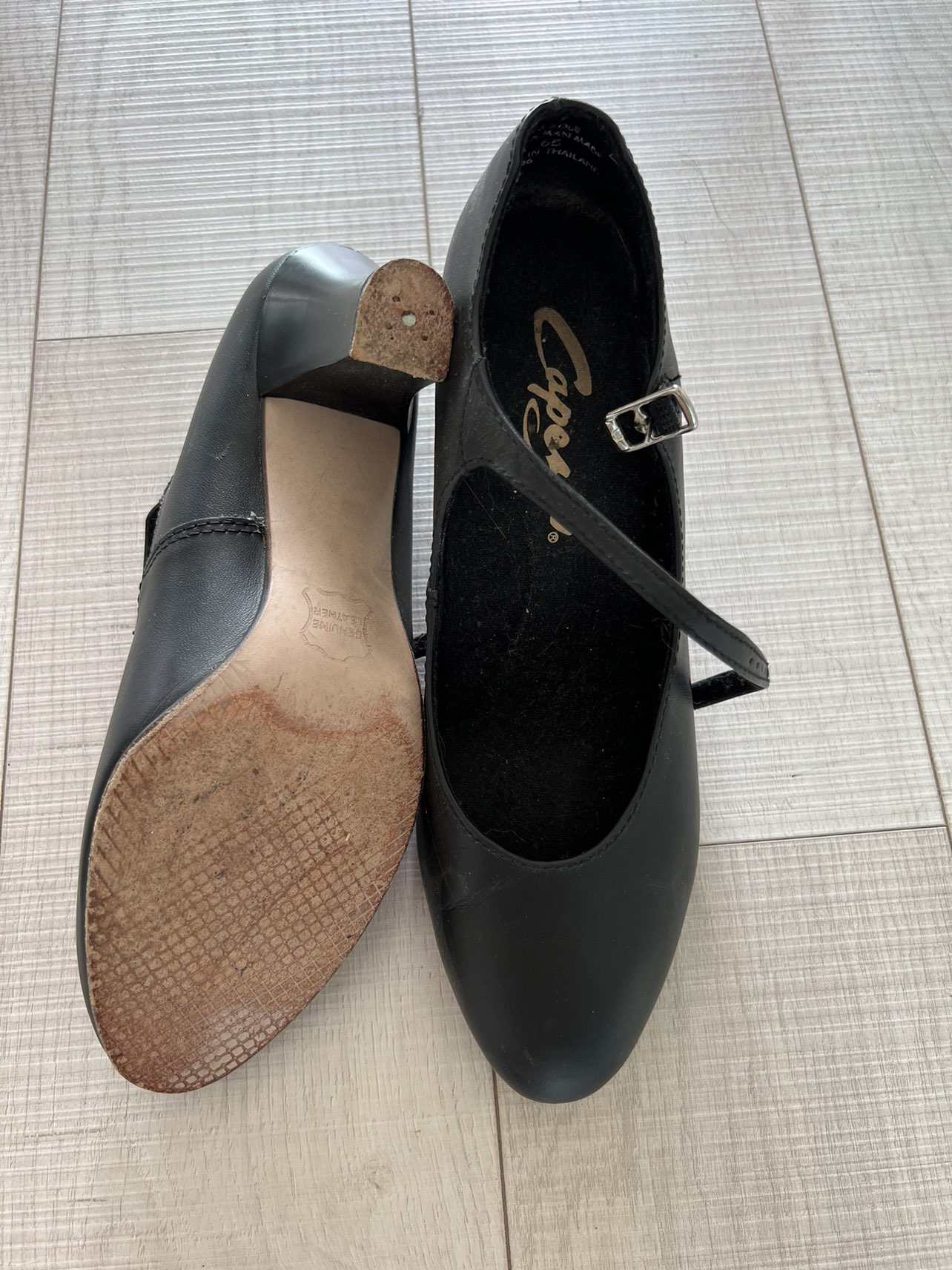 Genuine leather dance shoes size 7