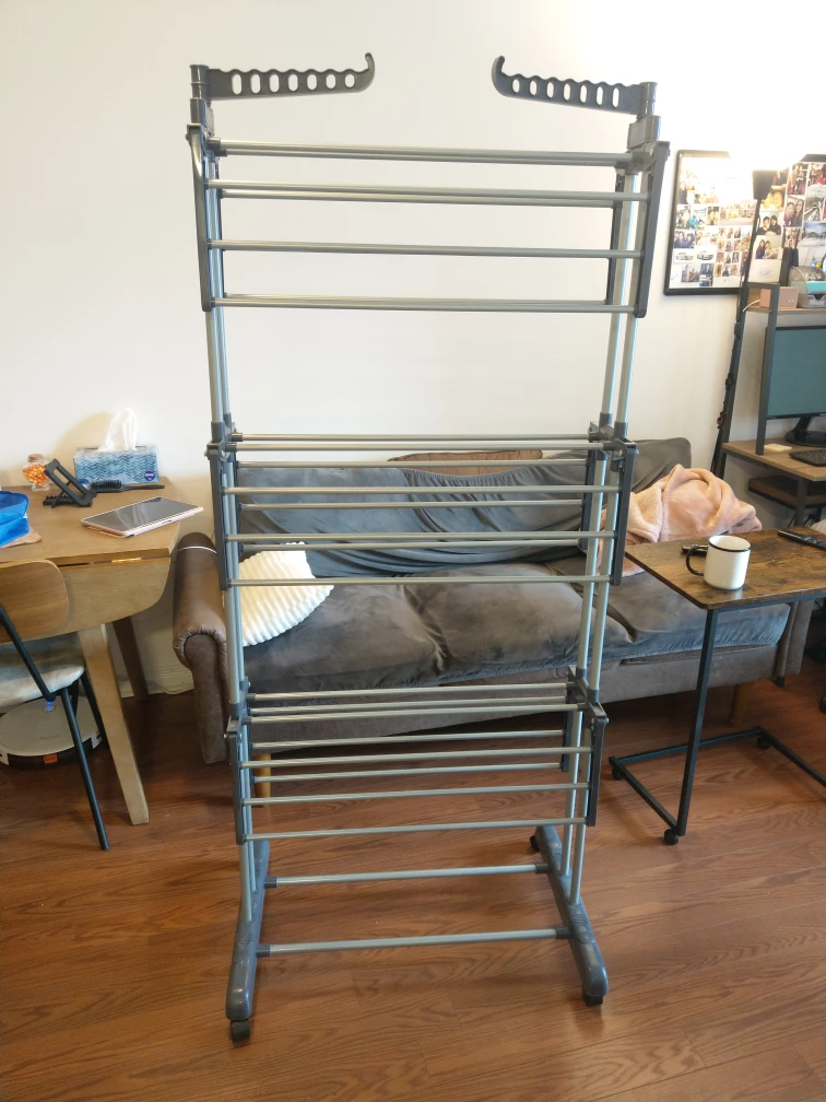3 tier rolling drying rack
