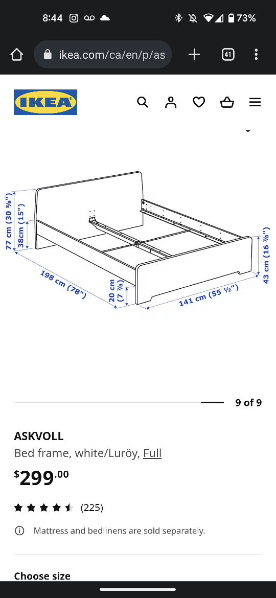 IKEA Queen Size Bedframe - photo 5