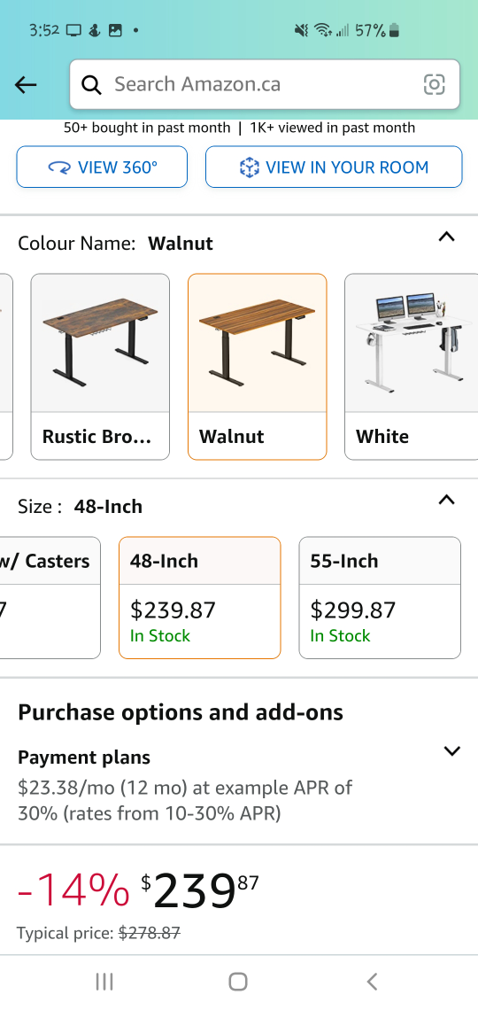 SHW Memory Preset Electric Height Adjustable Standing Desk - photo 4