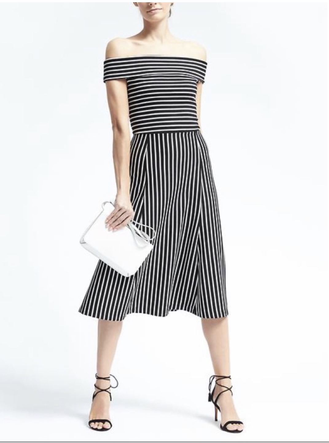 Off shoulder Banana Republic Dress- size 12 thumbnail