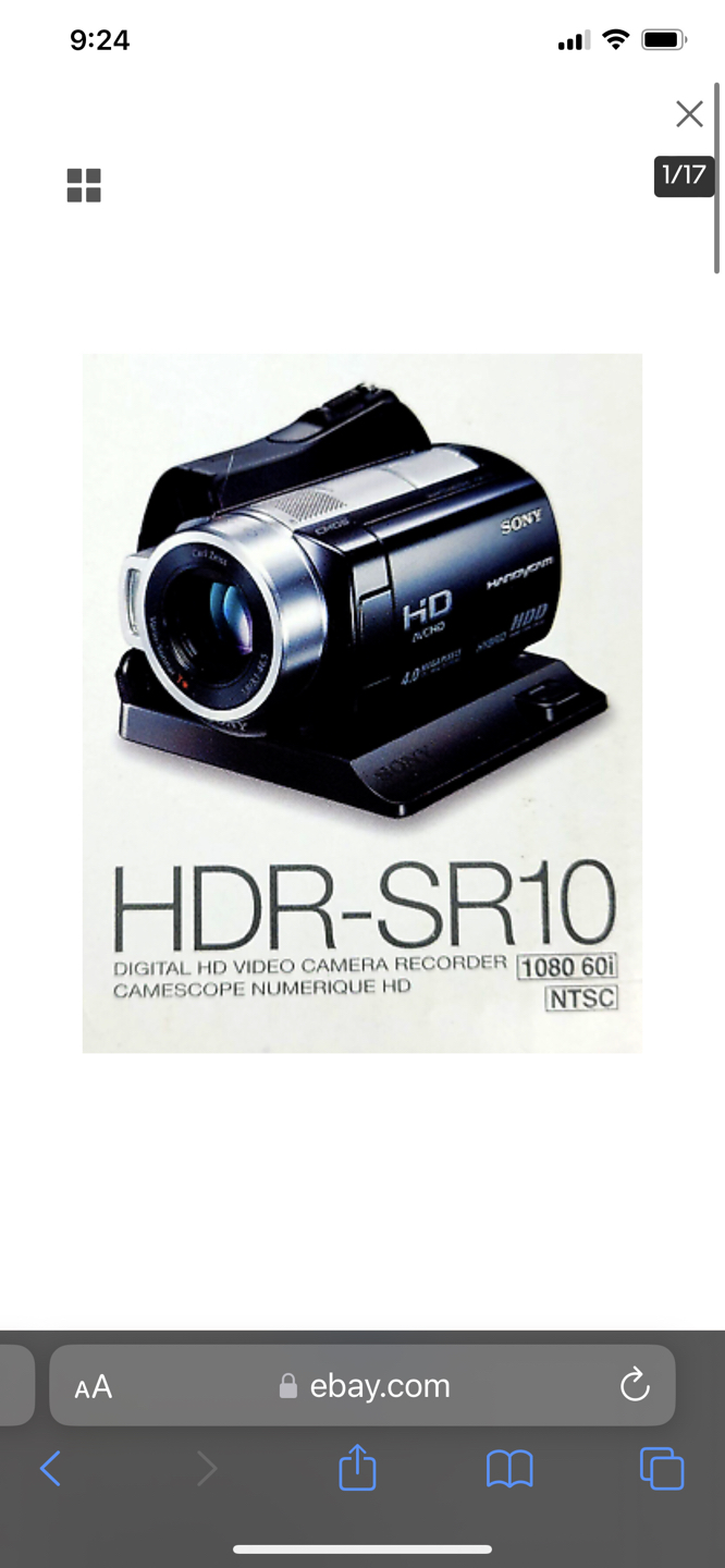 Sony HDR-SR10 4MP 40GB HD Hard Drive Handycam Camcorder with 15x - photo 3