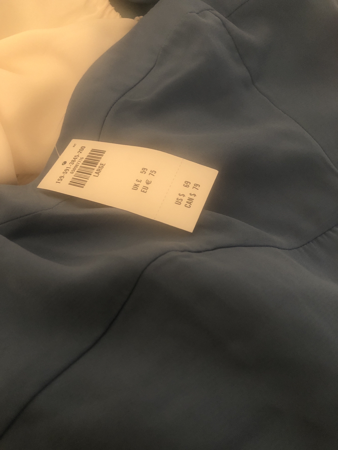 Abercrombie Blue Long Sleeve Corset Seamed Mini Dress - photo 5