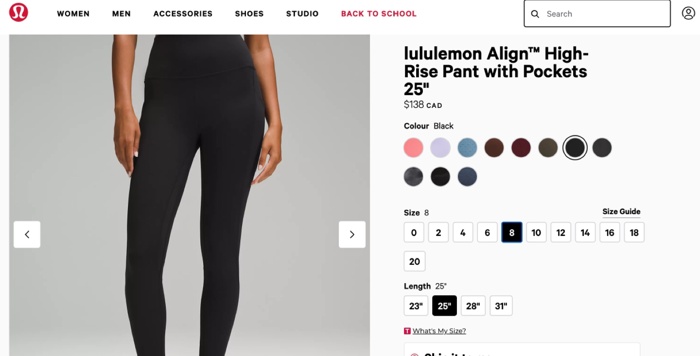 Lululemon Align High-Rise Pants with Pockets 25” - Size 8 - photo 2