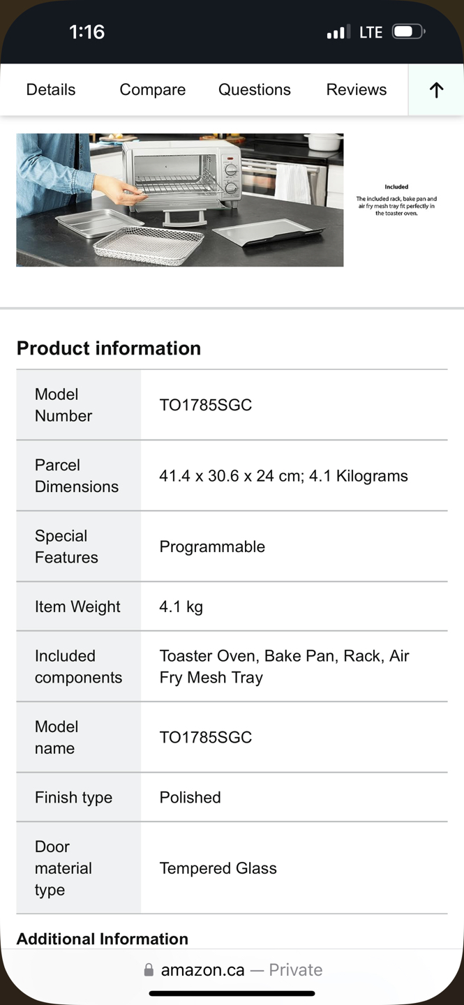 B&D Air Fryer / toaster - photo 3