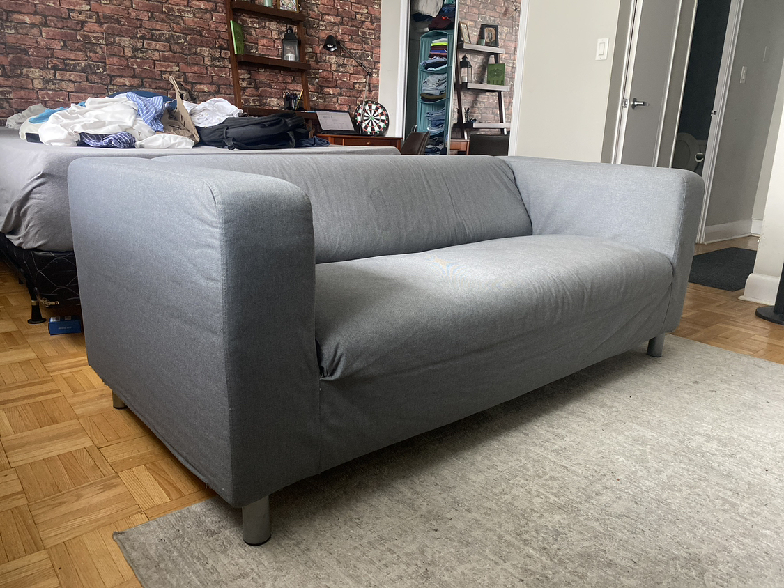 IKEA KLIPPAN Loveseat, Vissle gray