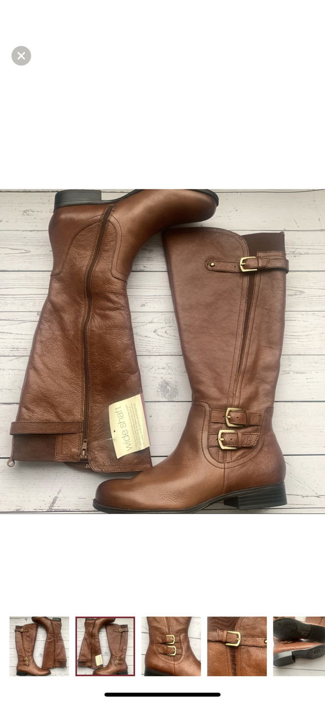 NATURALIZER Johanna Wide Calf Riding Boots size 8.5 image indicator(2)