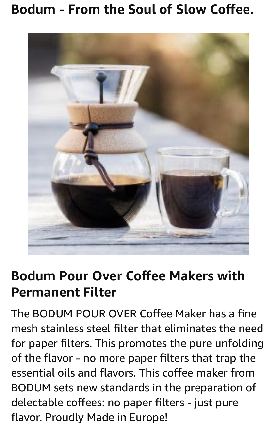 Bodum Pour Over Coffee Maker 34oz image indicator(3)