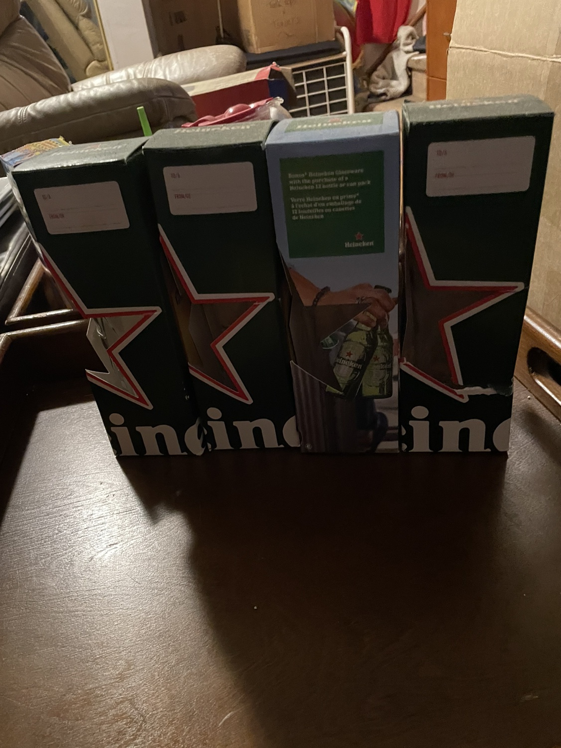 Heineken pint glasses