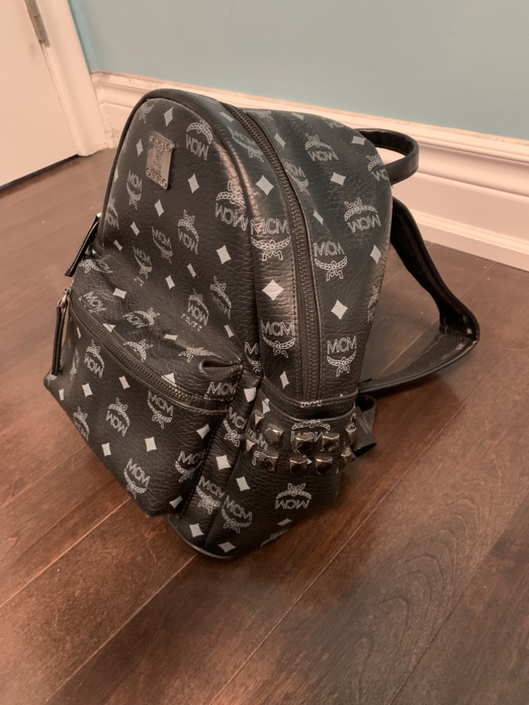 MCM Stark Side Studs Backpack in Visetos - photo 5
