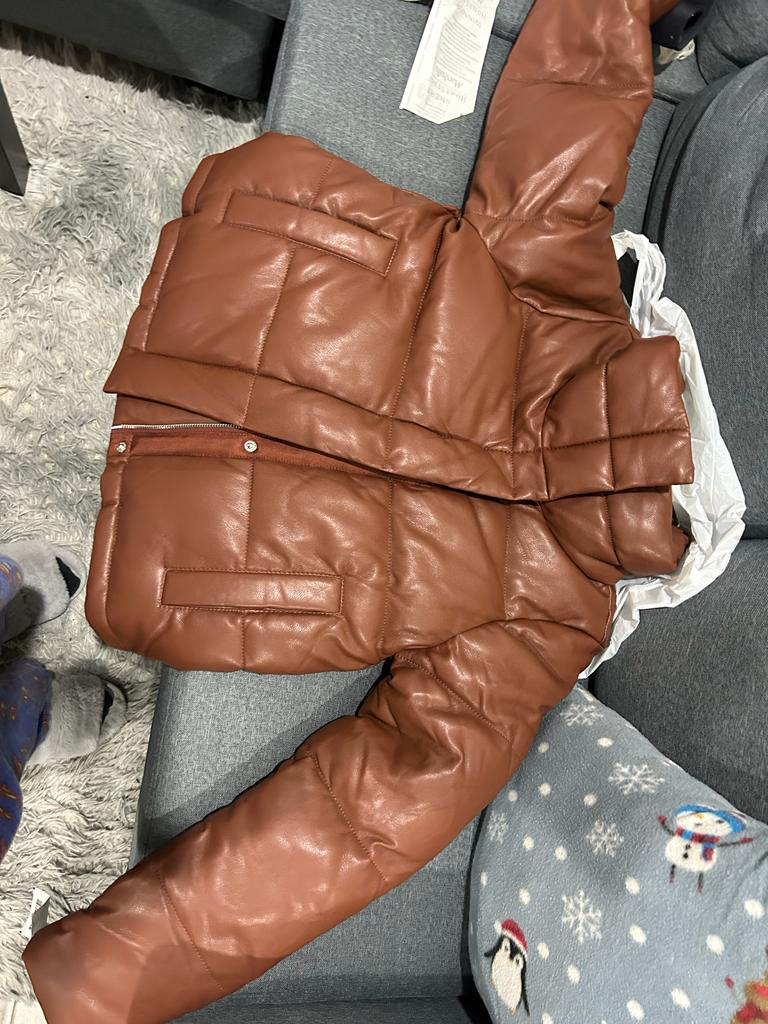 NWOT Vegan Leather Mini Puffer Abercrombie & Fitch - photo 3
