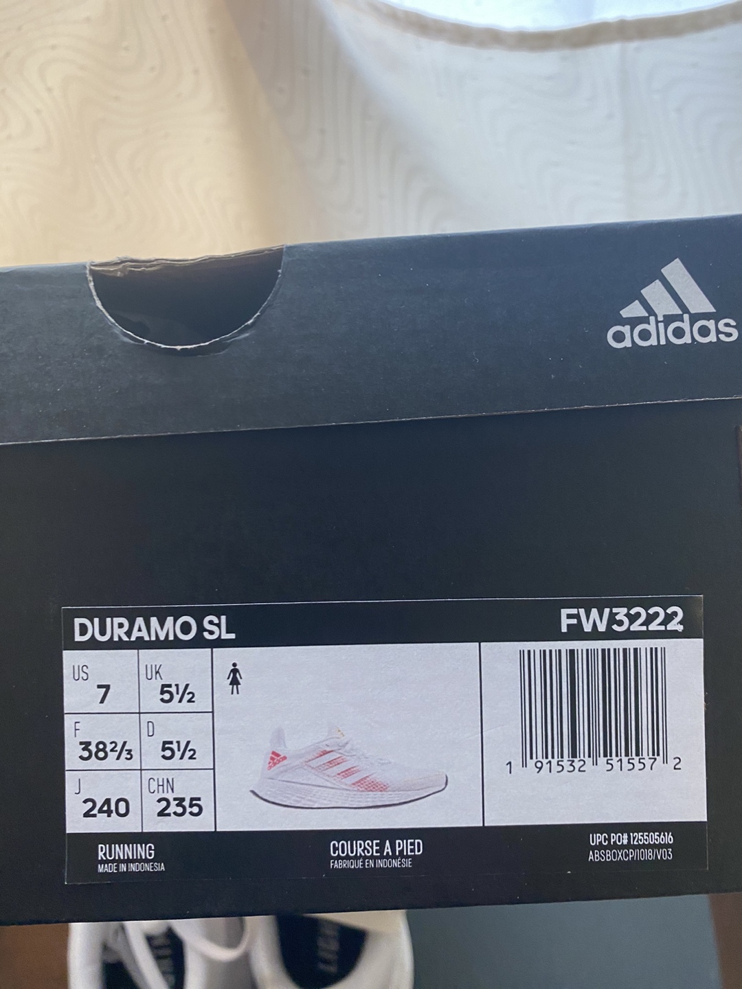 Adidas Running Shoes Size 7 Women NEW with Box image indicator(7)