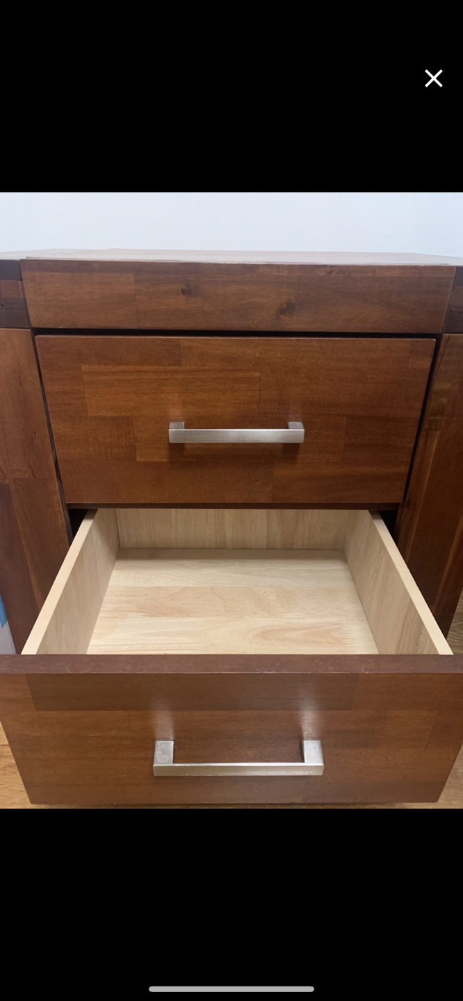 Structube acadia wood nightstand image indicator(3)