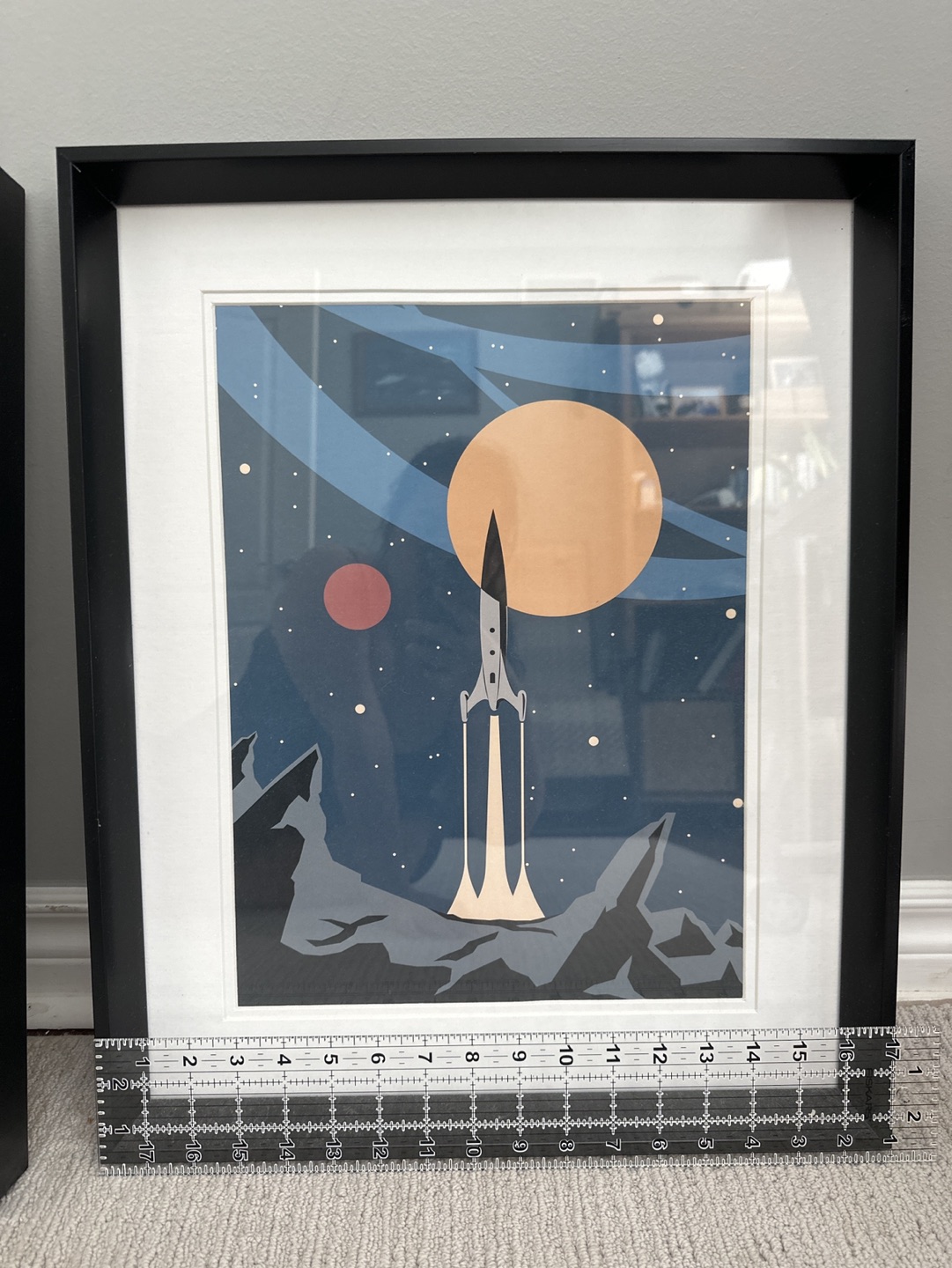 2 Rocket Illustration Frames for boy’s room - photo 3