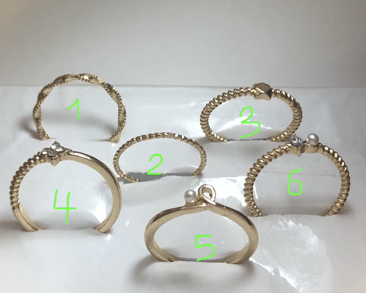 Cute Zircon Rings - $2.00/one or $10.00/all 6 - photo 2