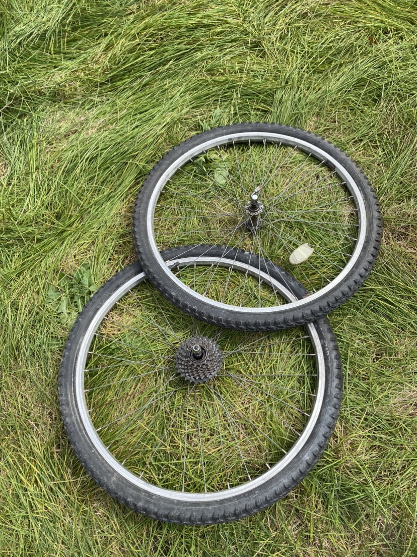 SET OF 26" BIKE WHEELS