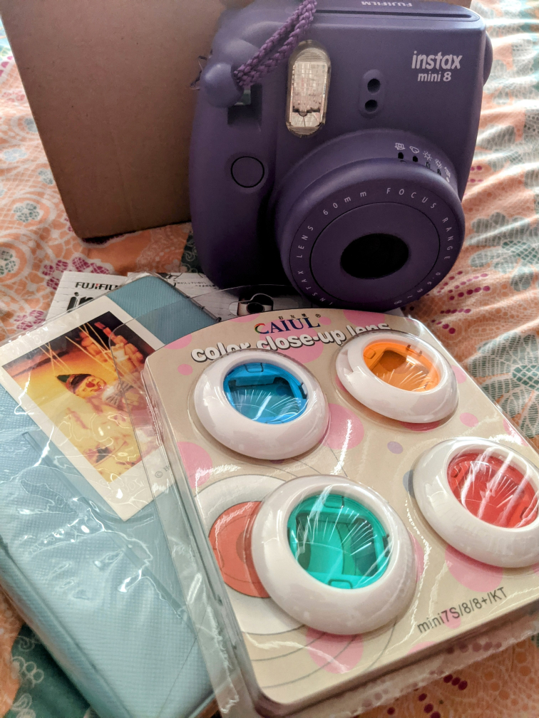 Instax mini 8 Polaroid camera + bag thumbnail