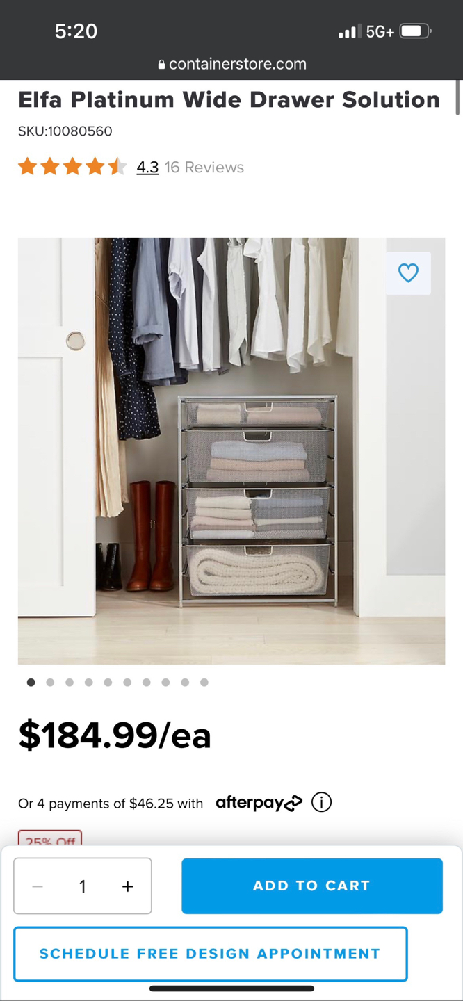 Container store shelving unit - photo 2