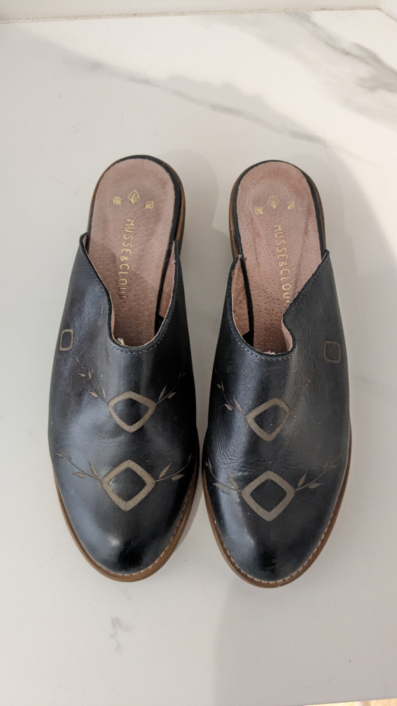 Black mule shoes size 39 - photo 2
