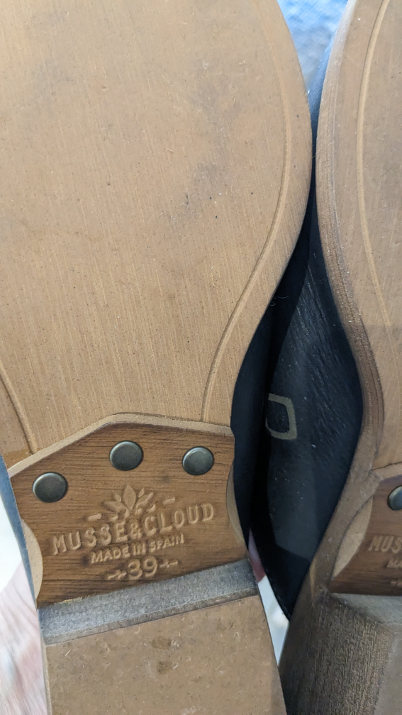 Black mule shoes size 39 - photo 3