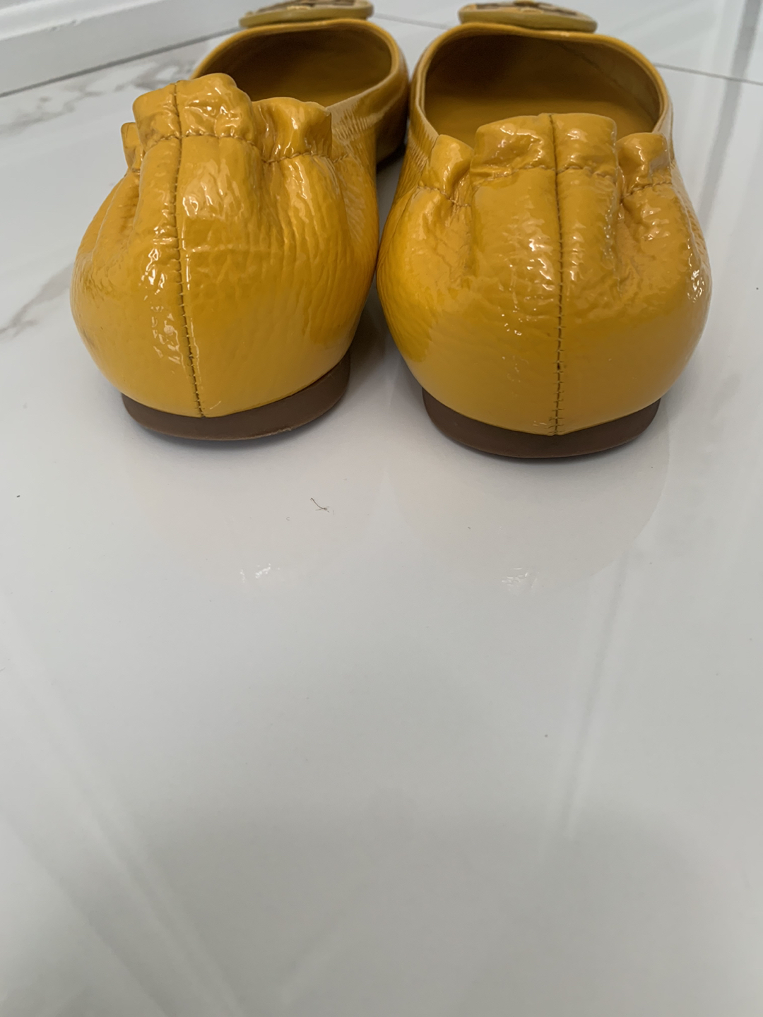 Tory Burch leather flats. image indicator(4)