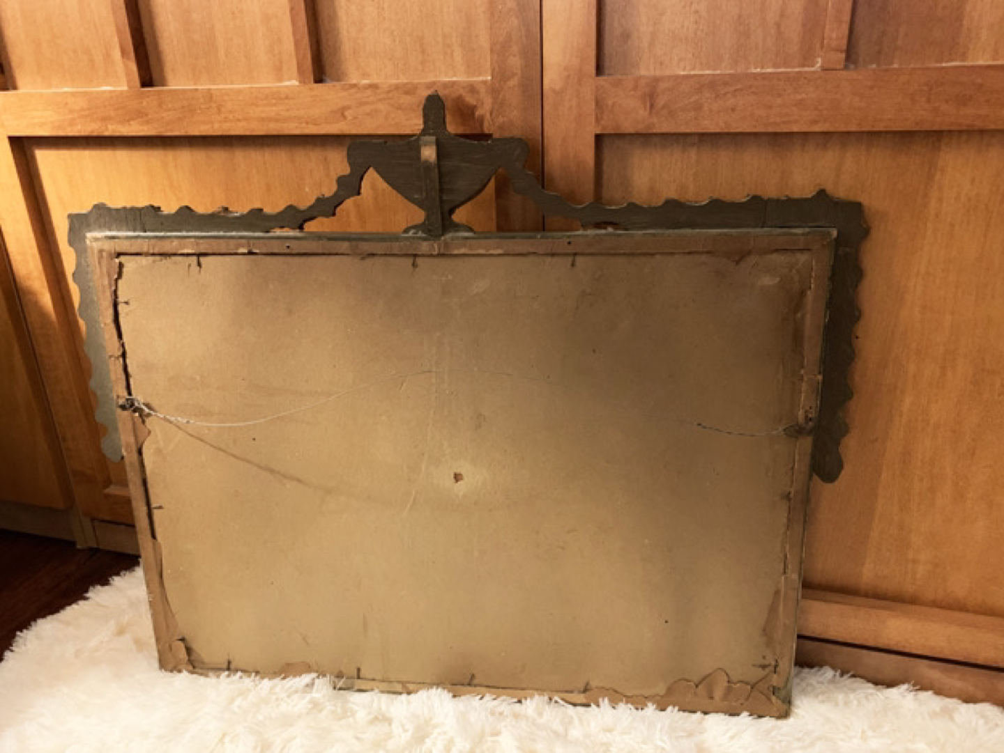 Antique Giltwood Frame Mirror - photo 4