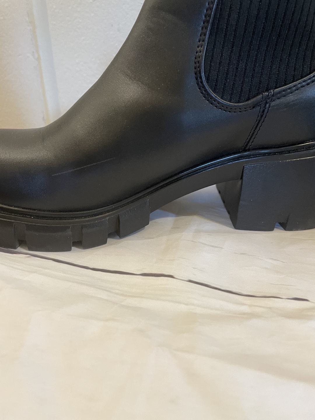 Steve Madden Black Platform Boots 7.5 - photo 3