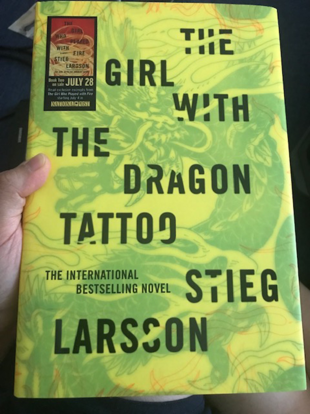 THE GIRL WITH THE DRAGON TATTOO BOOK Hard Cover thumbnail