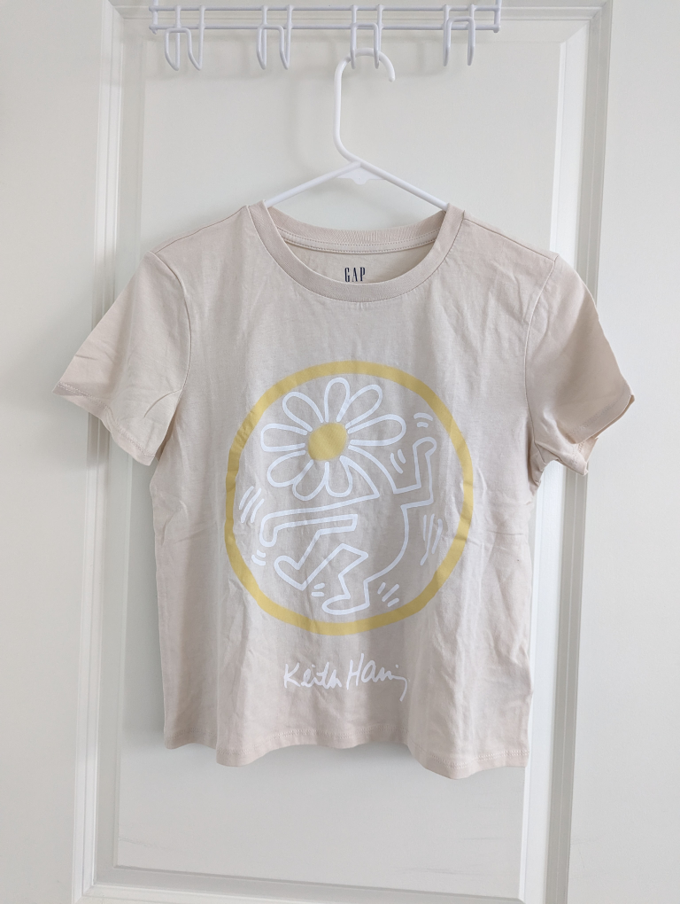 [New] Keith Haring Shrunken Graphic T-Shirt thumbnail