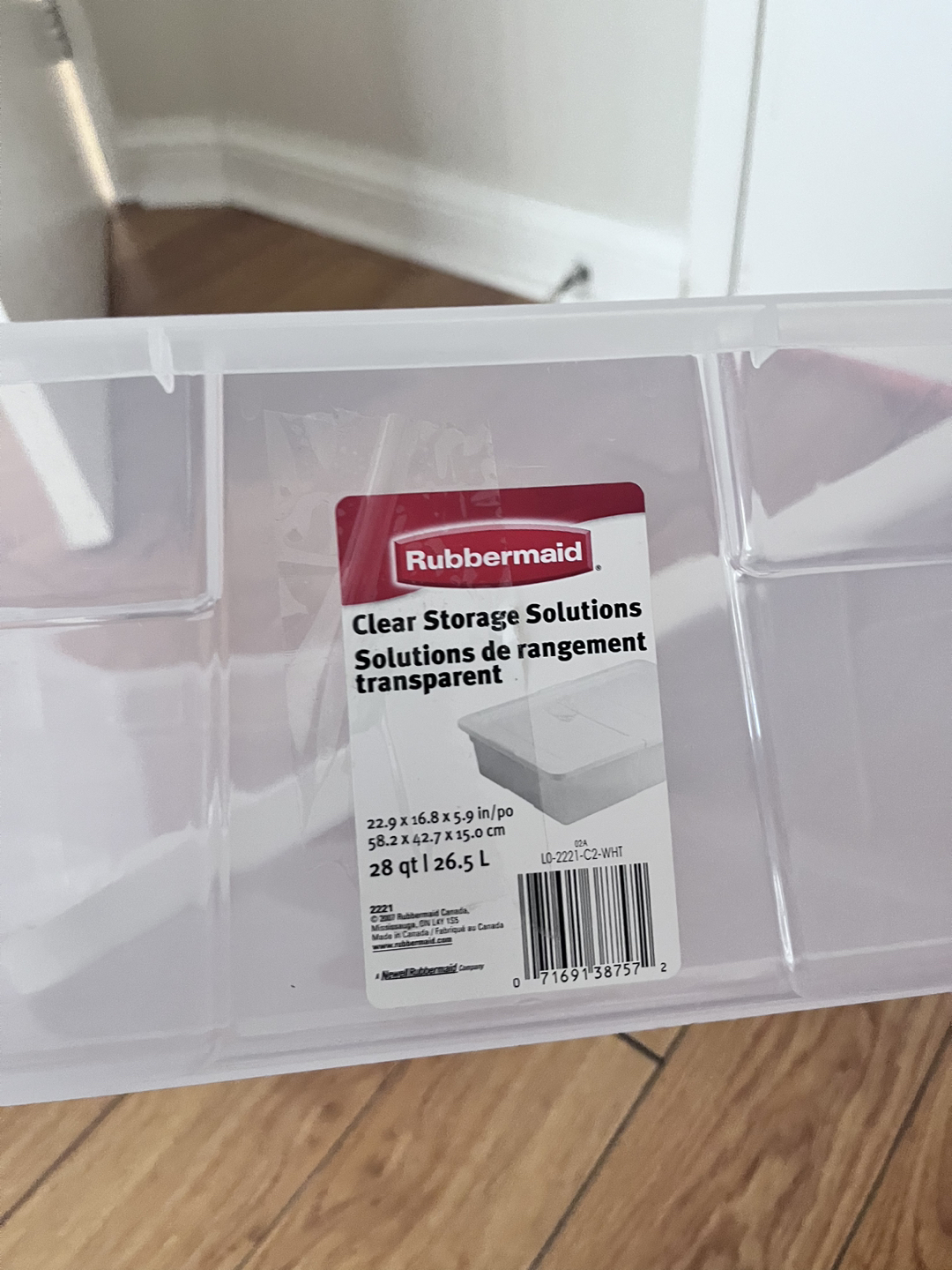26.5L Storage container PICKUP BY MONDAY thumbnail