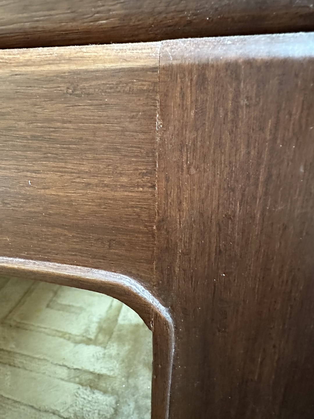 Vintage Solid Wooden Corner Table image indicator(3)