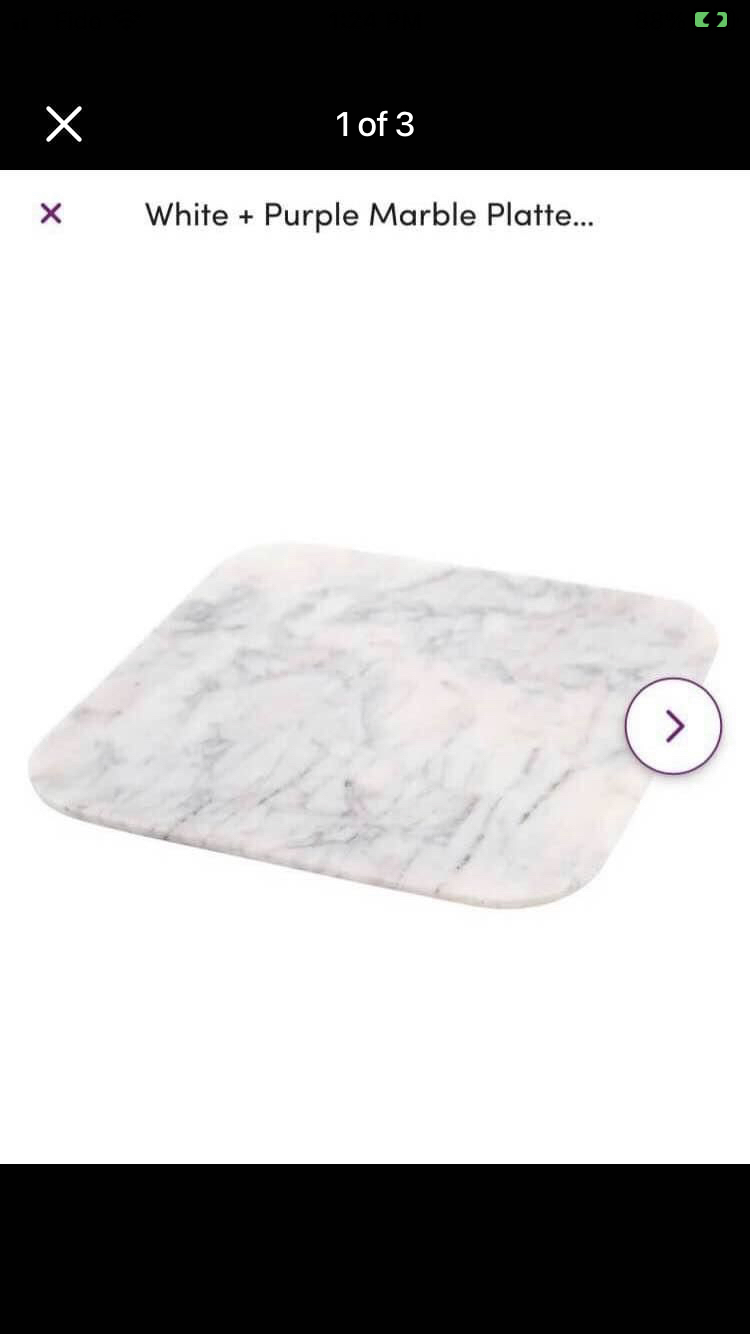 Marble Food Platter (in box) never used