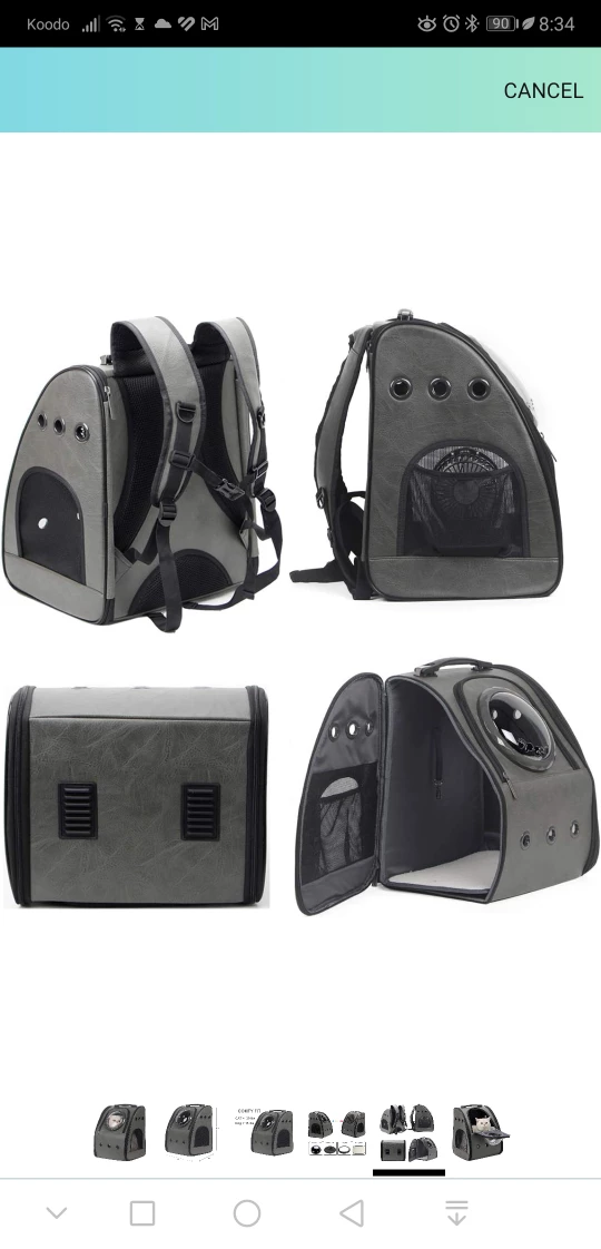 Cat backpack with bubble (like new!) 🐱 - photo 2