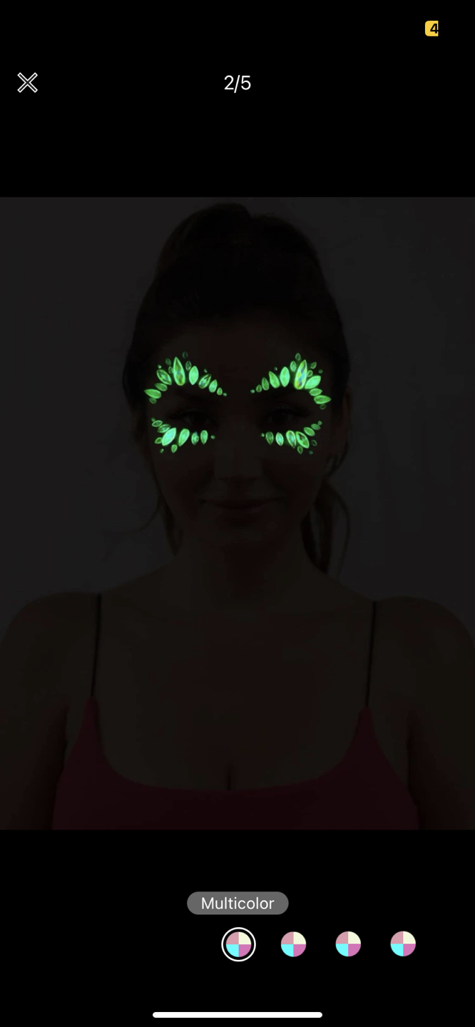 Eye diamond stickers - rave and events - photo 2