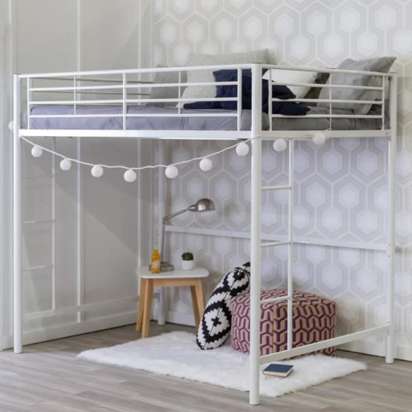 Elita Full Metal Loft Bed by Viv + Rae