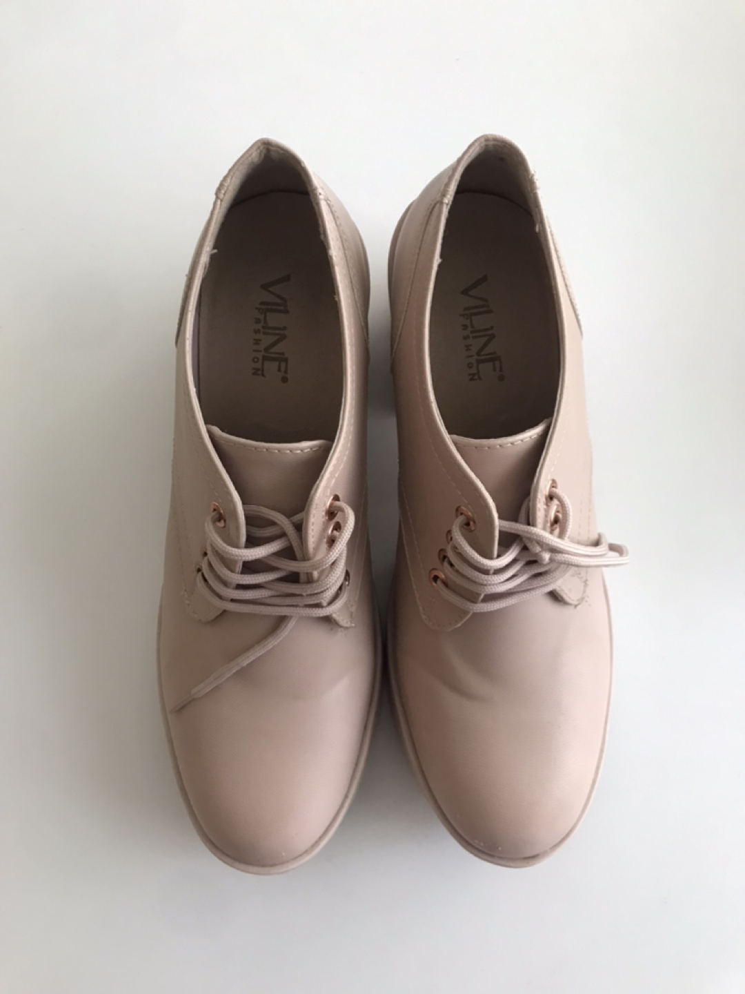 Pink chunky heeled lace-up boots - photo 2