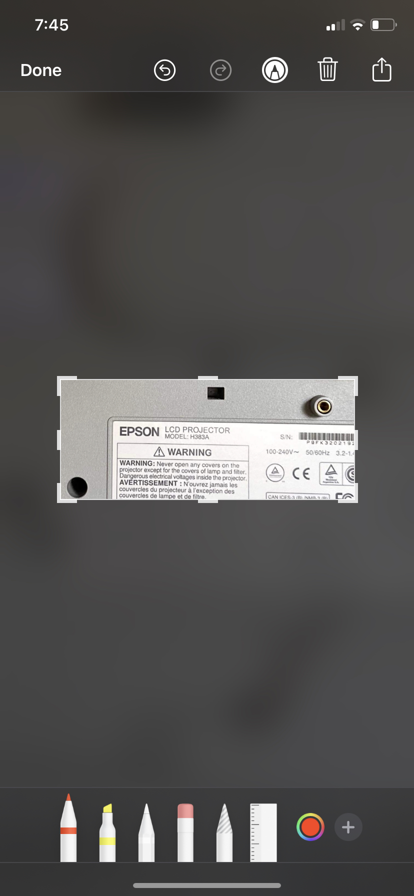 Epson projector pls read description image indicator(5)